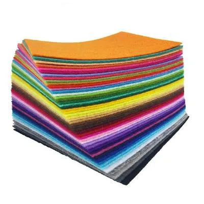 Pack of 24 - Plain Felt Fabric Sheets