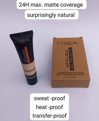 Matte Waterproof Liquid Foundation, 30 Ml