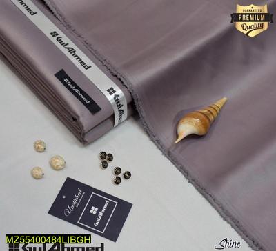 Men's Unstitched Silk Plain Suit