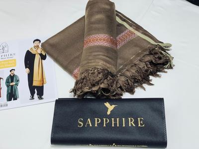 1 Pc Men's Wool Plain Shawl