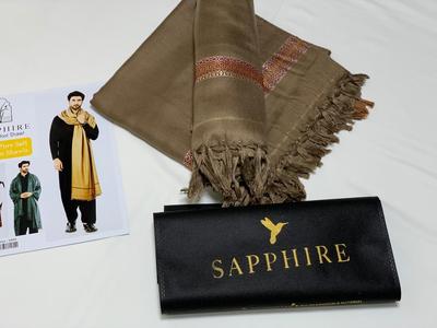 1 Pc Men's Wool Plain Shawl