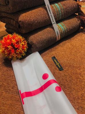 Luxurious Brown Velvet Shawl - 1 Pc - Plain Design