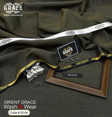 Men's Unstitched Wash And Wear Plain Suit