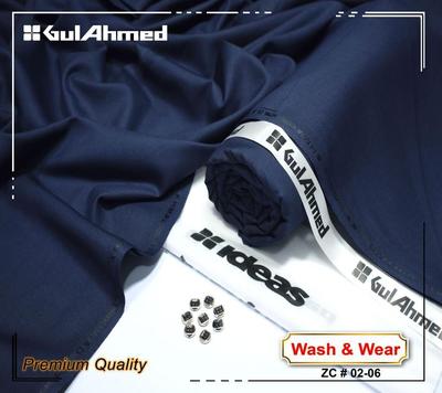 Men’s Unstitched Wash And Wear Plain Suit