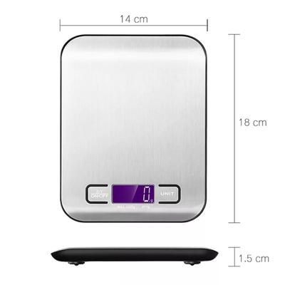 Stainless Steel Kitchen Scale with Measurement Markings – 1 Pc thumbnail 6