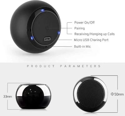 Compact Bluetooth Speaker with Rechargeable Battery - Mini Design thumbnail 2