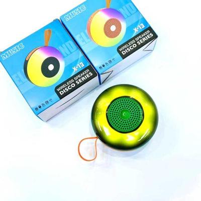 Multicolor Mini Bluetooth Speaker with FM Radio & Sound Activated LED