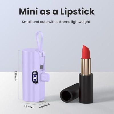 Portable LED Power Bank 5000mAh Dual Charge thumbnail 2