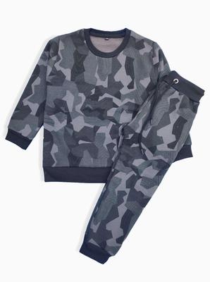 Boy's Fleece Track Suit - Champion Camouflage ,KM0000212A-Multi Color
