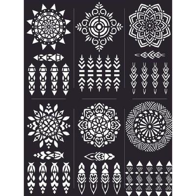 Mehndi Sticker Six Design Sheet
