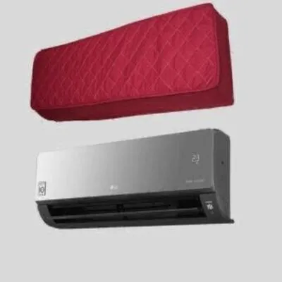 Premium Cotton AC Cover - 2 Pcs Plain Quilt