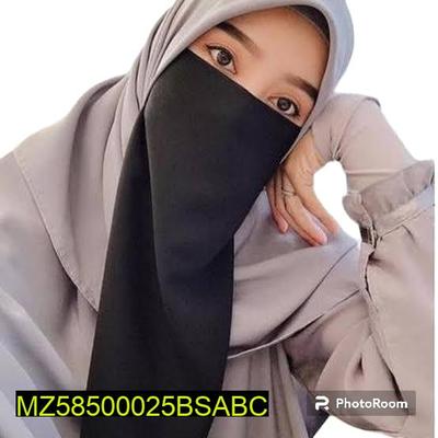 1 Pc Chiffon Plain Women's Niqab