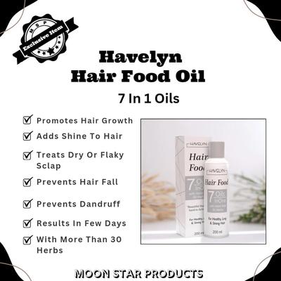 Nourishing Hair Oil for All Hair Types - Volume Boosting Hair Food (200ml)