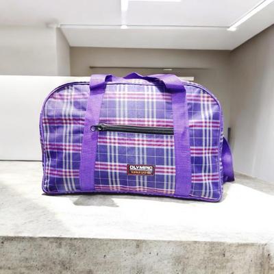 Multipurpose Travelling Duffle Bag - 1 Pc Stylish Purple Rexine Design