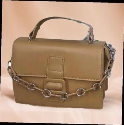 Women's PU Leather Plain Top Handle Shoulder Bag