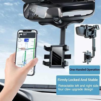 Portable Car Phone Holder - Lightweight ABS Plastic Design thumbnail 3