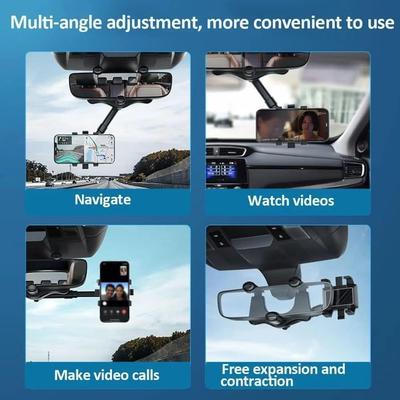 Portable Car Phone Holder - Lightweight ABS Plastic Design thumbnail 5