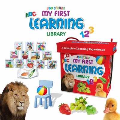 My First Learning 12 In 1 Library : Boxset Of 12 Board Books For Kids Board Book - Boxset Of 12 Boar