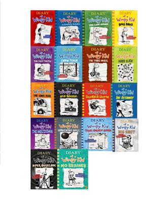 Combo 18 Book Set Diary Of A Wimpy Kid Complete Collection KS
