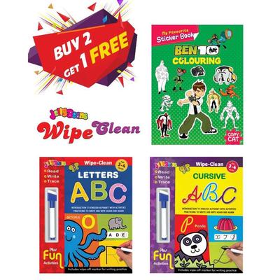Jelly Bean Wipe Clean Deal 1 (Free Sticker & Coloring Book)