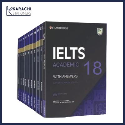 Cambridge IELTS Academic 18 Books Set With CD Link (1-18 Books)
