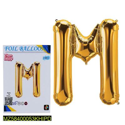M Shape Decorative Foil Balloon