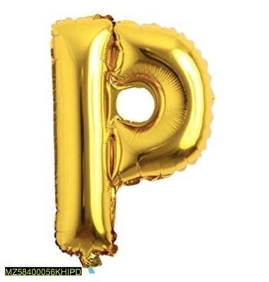 P Shape Decorative Foil Balloon