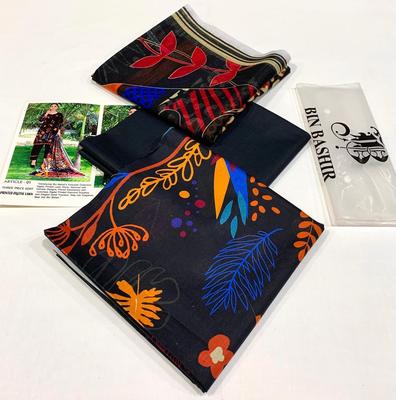 3 Pcs Women's Unstitched Digital Print Suit