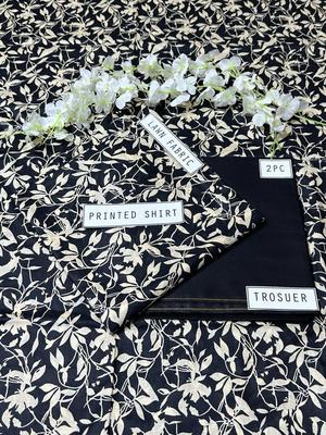 2 Pcs Women's Unstitched Lawn Digital Print Suit thumbnail 3