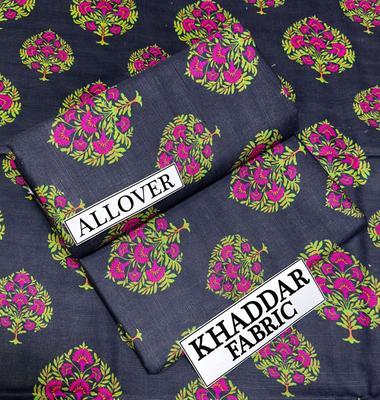 2 Pcs Women's Unstitched Khaddar Digital Print Suit