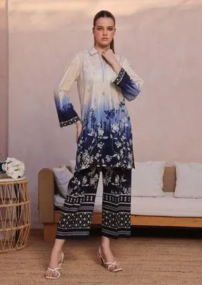 3 Pcs Women's Unstitched Digital Print Suit