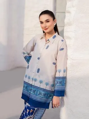 3 Pcs Women's Unstitched Digital Print Suit