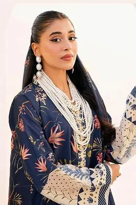 3 Pcs Women's Unstitched Printed Suit