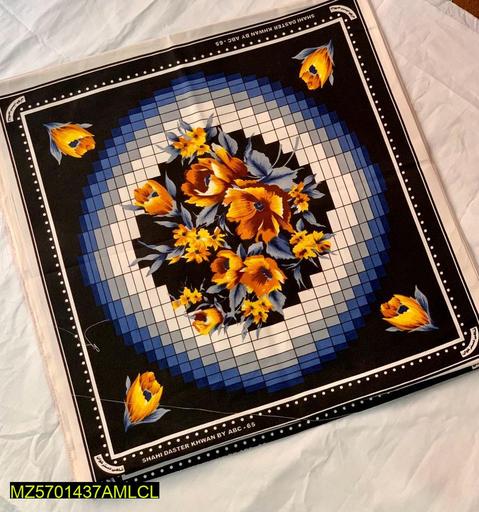 12 Pcs Crystal Cotton Printed Dastar Khwan