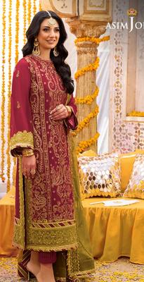 3 Pcs Women's Unstitched Embroidered Suit