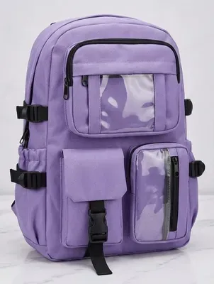 Casual Backpack with transparent pocket thumbnail 3