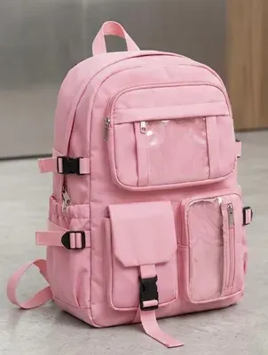 Casual Backpack with transparent pocket thumbnail 4
