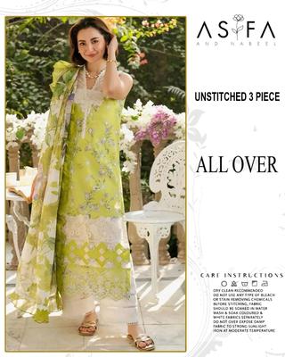 3 Pcs Women's Unstitched Printed Suit