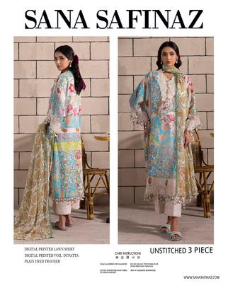 3 Pcs Women's Unstitched Printed Suit