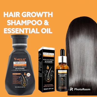 Hair Growth Shampoo + Essential Oils for Hair Growth
