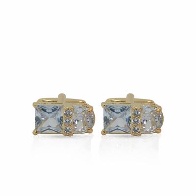 Cufflers Designer Gold Square Cufflinks CU-4030-C 