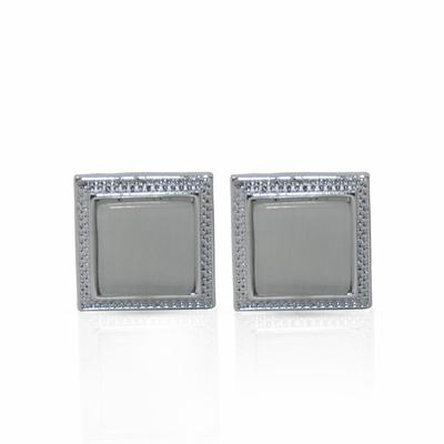 Cufflers Novelty Grey Square Cufflinks CU-2030-B 