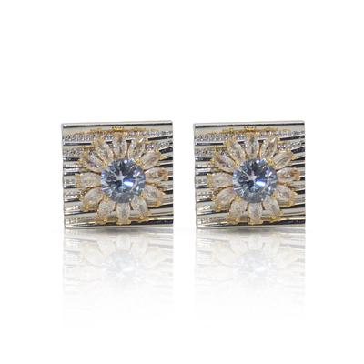 Cufflers Limited Edition Gold and Silver Box Cufflinks with Free Gift Box - CU-5001