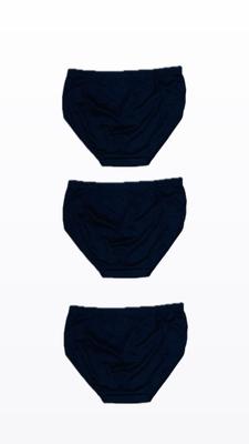 Cotton Plain Comfortable And Breathable Brief -Pack of 3