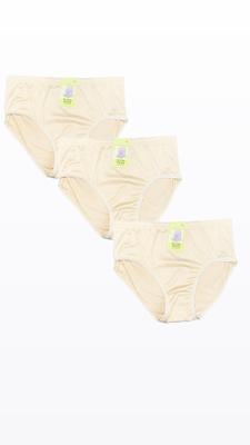 Cotton Plain Comfortable And Breathable Brief -Pack of 3