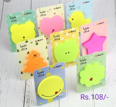 Neon Color Sticky Notes For Kid's