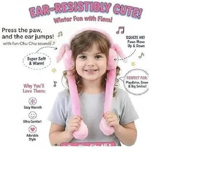 Premium Plush Bunny Earmuffs for Kids Ages 3+ thumbnail 3