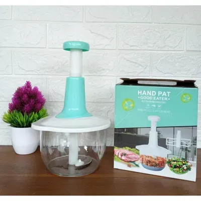 2L Manual Food Chopper Gray ABS thumbnail 3