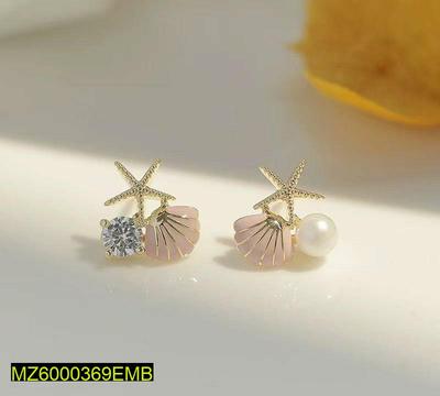 Starfish And Seashell Earrings