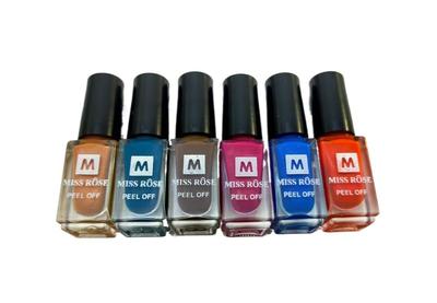 Peel Off Nail Polish, Pack Of 6